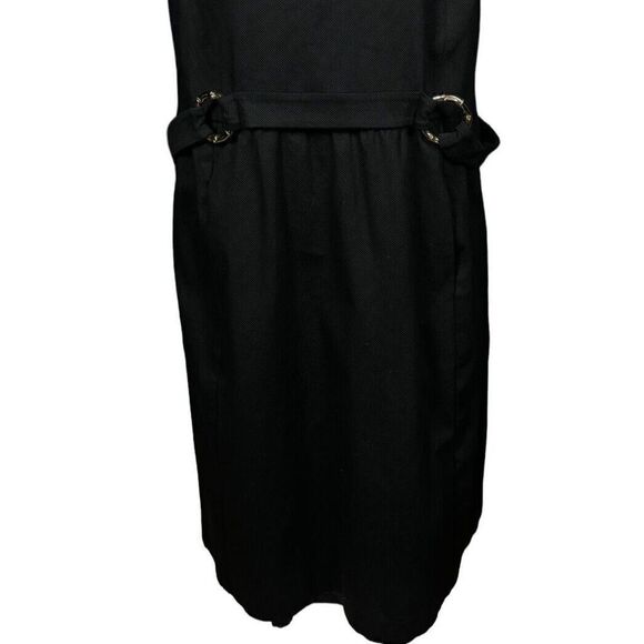 David Meister Sheath Dress Plus Size 24W Textured Black Corpcore Minimalist - Picture 3 of 9